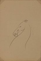 ƚ Sven BERLIN (British 1911-1999) Horse, Pencil drawing, dated 1938, 6" x 4" (15cm x 10cm),