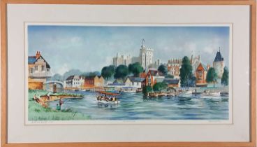 Jeremy KING (British 1933-2020) Windsor Castle, Limited edition lithograph, Signed lower right,