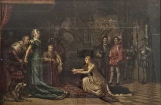 After Victor BACHEREAU-REVERCHON (French 1842-1885) Lady Jane Grey kneeling before Mary Tudor (Queen