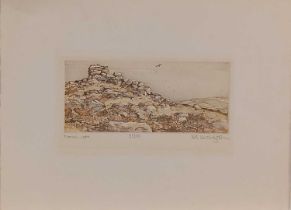 ƚ Sue LEWINGTON (British b. 1956) Morvah Carn, Limited edition etching, Signed lower right,