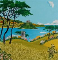 Lewis MITCHELL (British b. 1938) Mounts Bay Spring, Oil on board, Signed and dated (under frame),