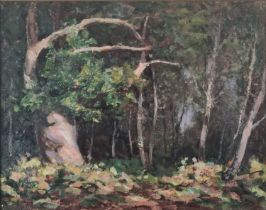 Franklin WHITE (1892-1975) The Mystery Woods, Oil on canvas board, 10.25" x 13" (26m x 33cm)