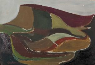 ƚ Reg WATKISS (British 1933-2010) Penwith Landscape, Oil on board, Signed lower left, 10" x 14" (