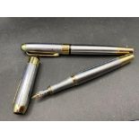 Two more JINHAO fountain pens stainless steel colour