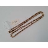 A GOOD ANTIQUE NECK CHAIN 9CT 18 INCH 11.6 GMS