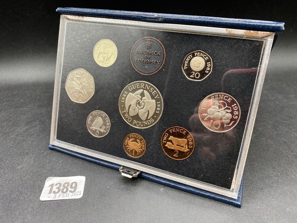 Set of British Royal Mint Guernsey proof Coins