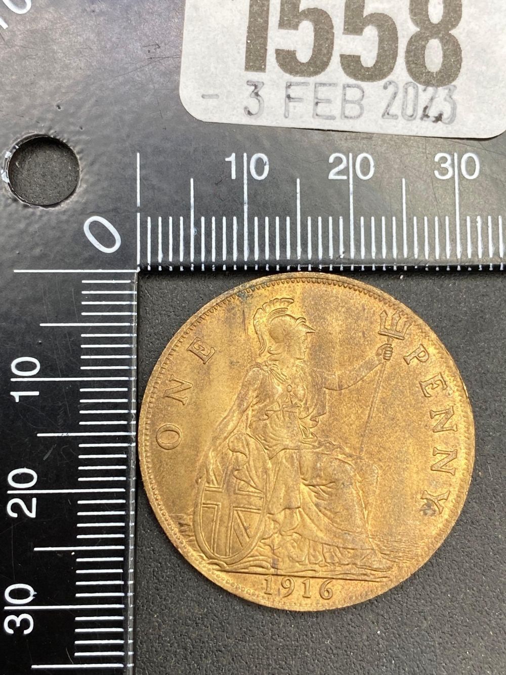 1916 penny better grade - Image 2 of 2