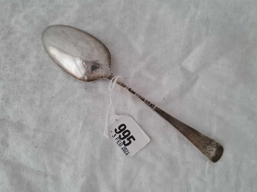 A early George III tale spoon the back of bowl with Dove London 1768 by T E G S - Image 3 of 4