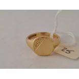 VINTAGE 18CT SIGNET RING, HALLMARKED BIRMINGHAM 1969, SIZE X