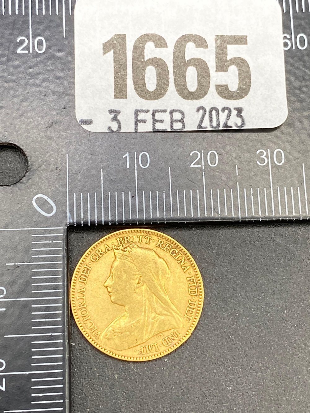 Gold - A Victorian Half Sovereign - 1894