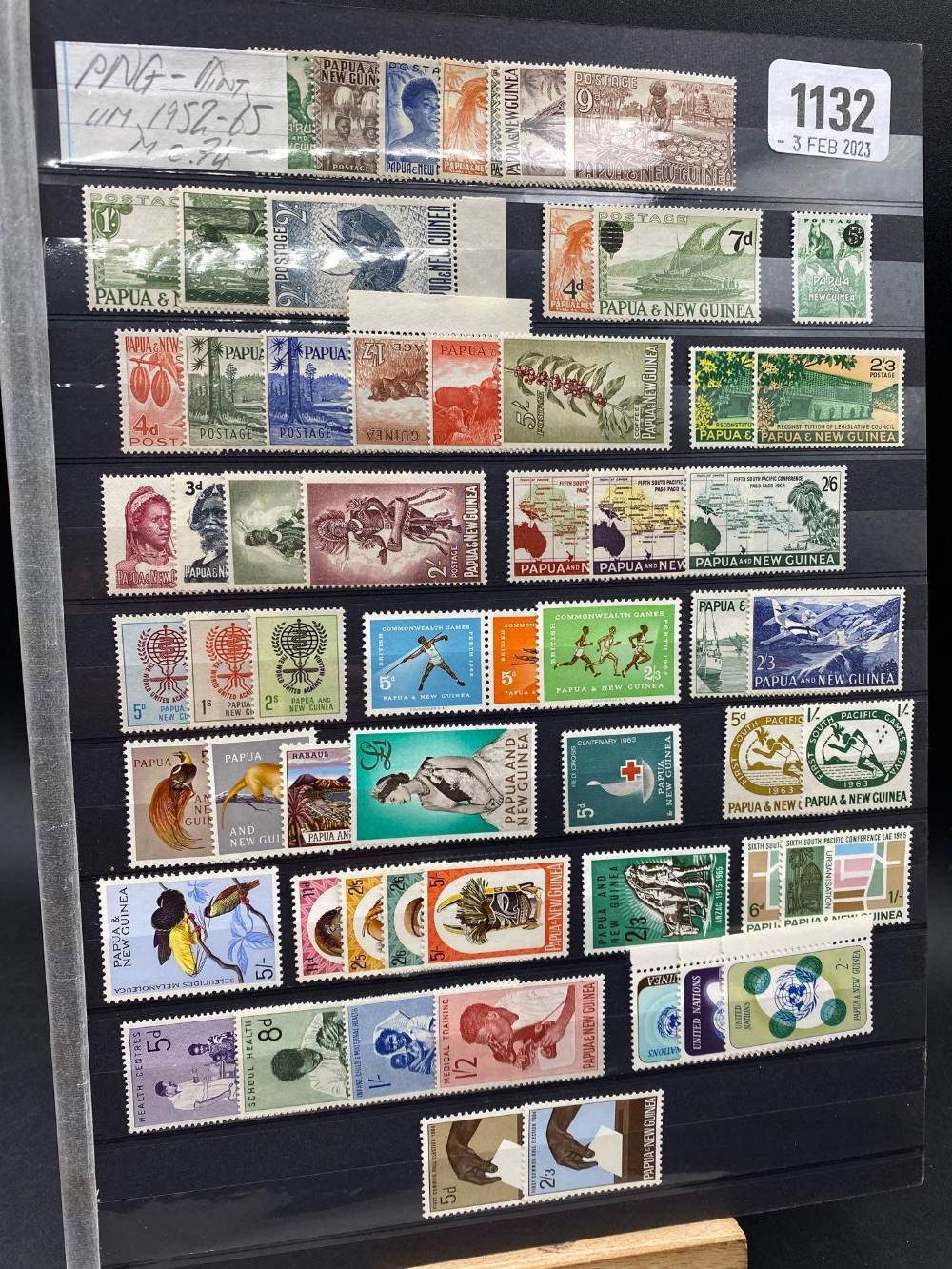 PAPUA NEW GUINEA (1952-65). Mint, some UM, issues from 1952-65. Cat approx £75