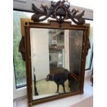 A French style gilt framed mirror, 20" wide