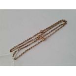 An Edwardian fancy neck chain 9ct tag 3.2g