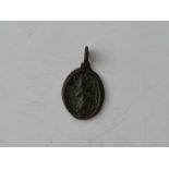 Georgian Bronze Pendant with symbols in relief on both side