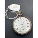 Gents silver pocket watch by WALTHAM Birmingham 1893 WO