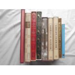 FOLIO SOCIETY 9 titles in s/cases