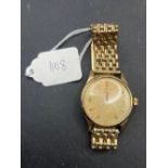 GENTS LONGINES 1960s WRIST WATCH with seconds dial and WO 9ct