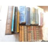 VARIOUS 25 bookls, incl. leather bindings
