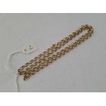 Belcher link neck chain 9ct 21 inch 15.4gms