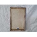 A rectangular plain photo frame, 10.5" high, Birmingham 1927