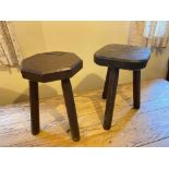 Two milking stools