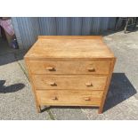 Oak chest of drawers by Heal & Co London