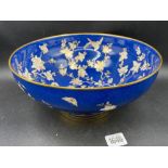 An attractive Spode blue and gilt painted bowl, 10" diameter