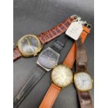 Four assorted gents wrist watches inc Seconda and Rotary