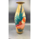 A good Dennis China Works vase painted with a Cockerill the base stamped 2004H TB, 15" high