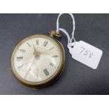 A gents metal cased pocket watch Improved Lever