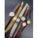 A bag of six ladies wrist watches
