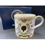 A Wedgwood Commemorative tankard for marriage of HRH Princess Anne to Captain Mark Phillips, 1973