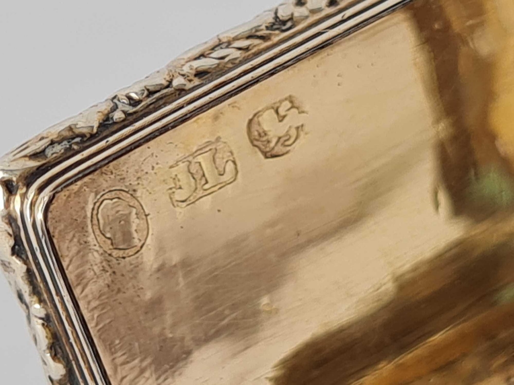 A William IV Vinaigrette with gilt interior, cast edge, Birmingham 1833 by JL - Image 7 of 7