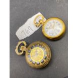 Two gilt fob watches