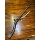Old Afghan flintlock musket 1.5m Long