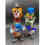 Two more Venetian glass clowns