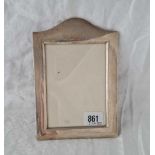 A good plain arched top photo frame (no easel back), 7.5" high, Birmingham 1910 by LF