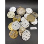 A quantity of pocket watch watch movements