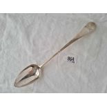 A George III OE pattern gravy spoon, London 1802 by P, A, & W Bateman