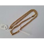 A 16” long 9ct neck chain 9.9g