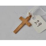 A 9ct cross 1.4 gms