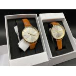 Two boxed gents quartz Accuracy wrist watches as new