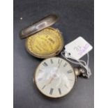 A pair cased silver pocket watch by S JAMES STEVENAGE