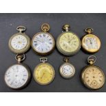 Eight assorted pocket watches