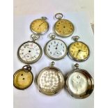 Vintage pocket watches silver cases etc