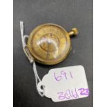 A ladies gold fob watch 14ct gold W/O 32.2 gms inc.