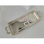 A small two handled tray with oblong body, 8.5” long, Birmingham 1935 by A&Co, 100 g