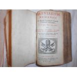 BREVIARIUM ROMANUM Breviarium Romanun Ex decreto Sacrosancti Concilii... Pars Autumnalis 1690,