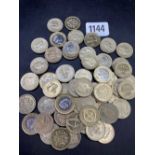 54 x £1 coins