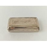 A French snuff box with lobed sides, 2.5” wide